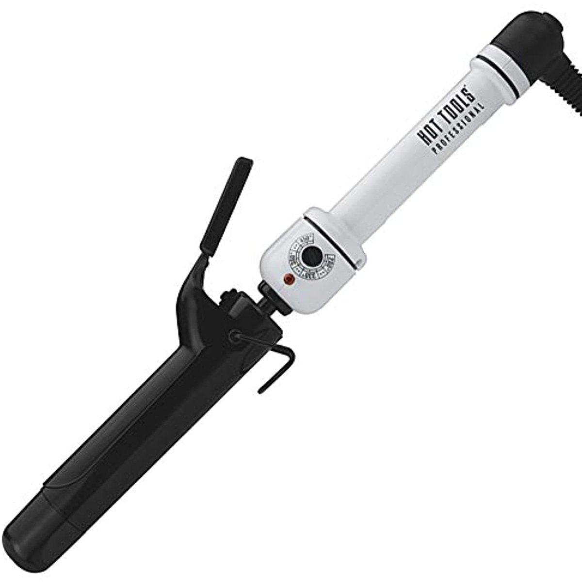 Hot Tools HTBW45 Spring Curling Iron, Black/White, 1 1/4 Inches - Hot Tools Professional