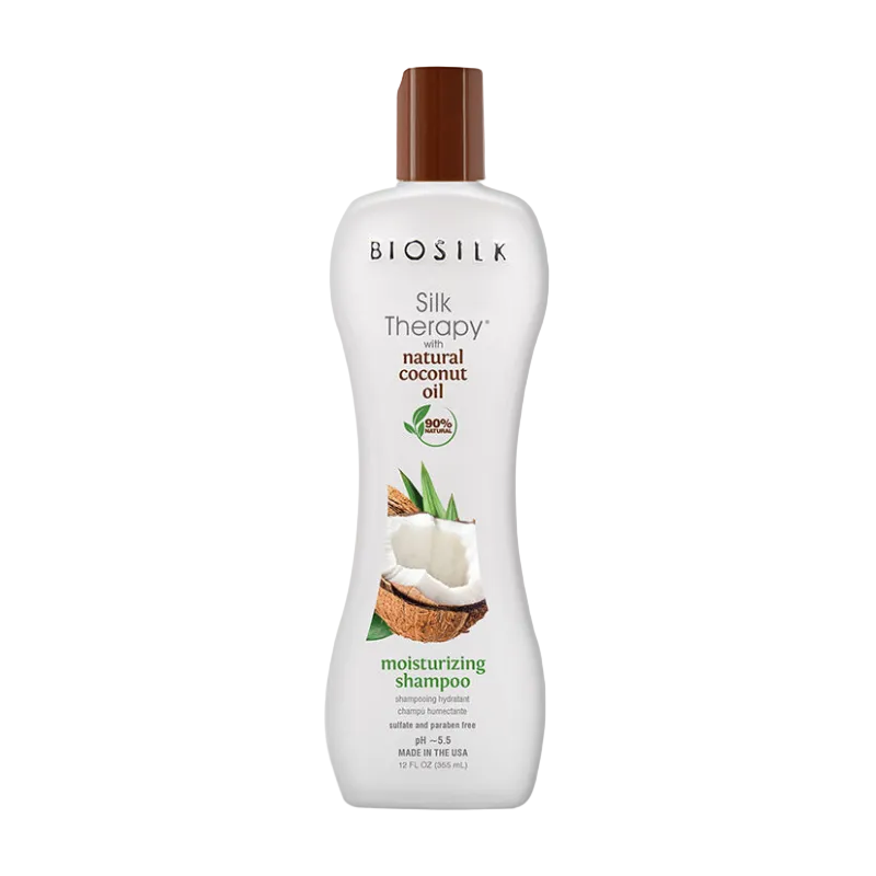 BIOSILK Silk Therapy Coconut Oil Moisturizing Shampoo 12OZ