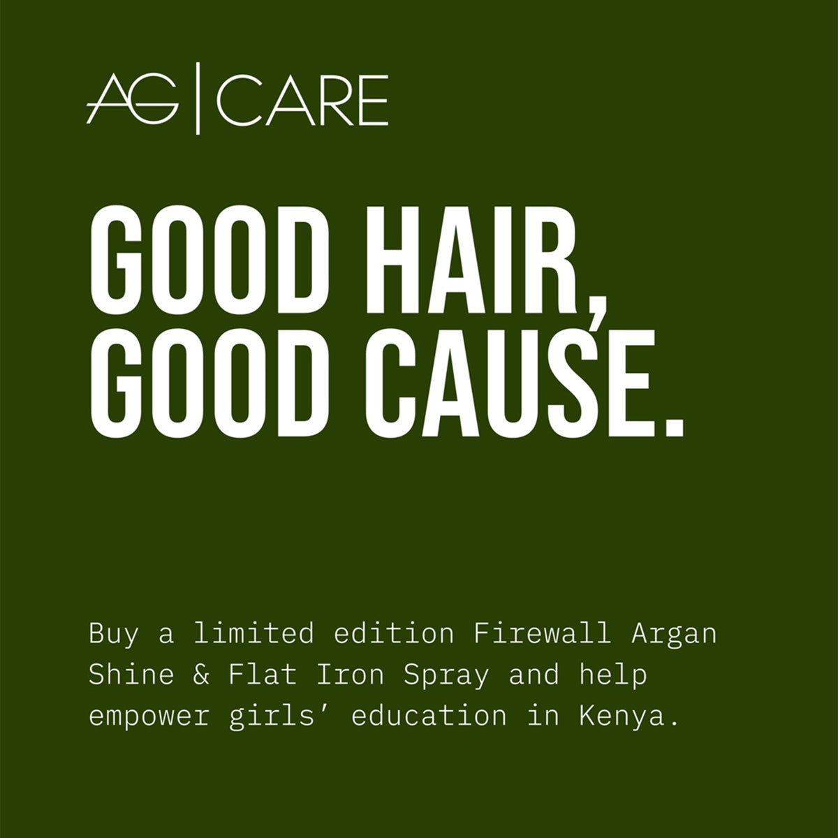 AG CARE Firewall Argan Shine & Flat Iron Spray OGC Limited Edition