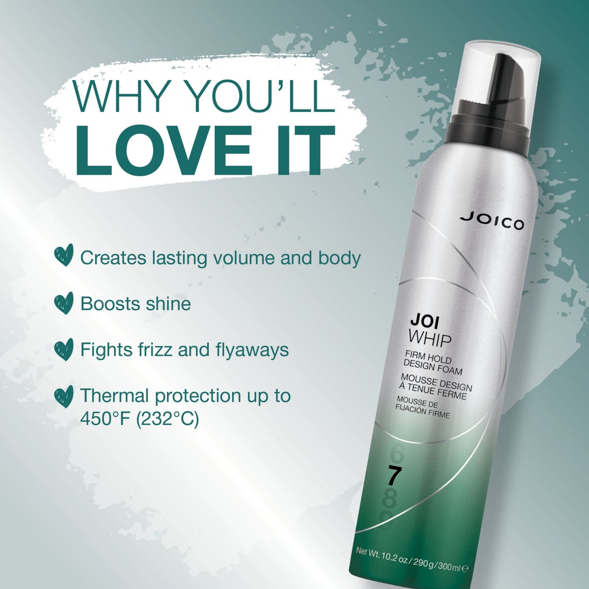 Joico JoiWhip Firm Hold Design Foam 10.2oz
