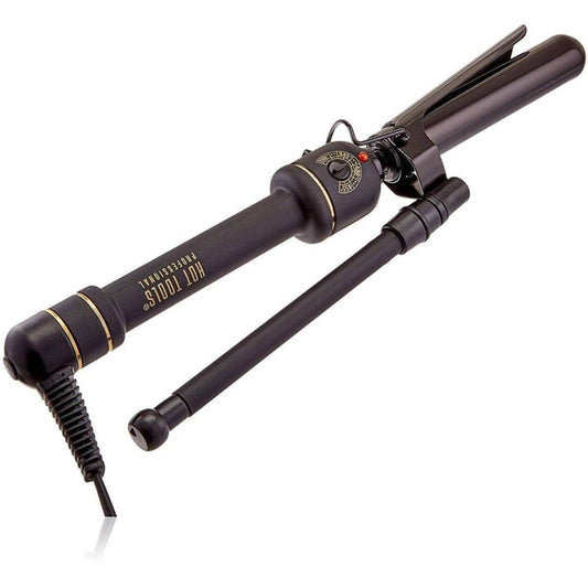 Hot Tools Prof 1 Inch Black Gold Extra-Long Barrel Marcel Curling Iron/Wand Model No. HT1108BG - Hot Tools Professional