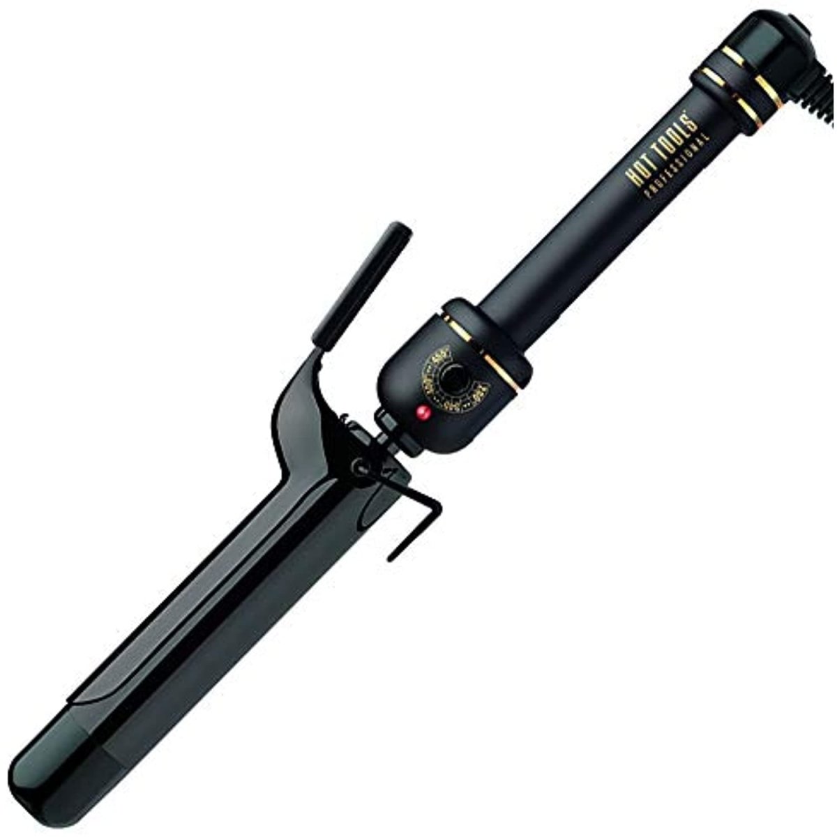 Hot Tools Professional 1.25 Inch Black Gold Extra-Long Barrel Curling Iron/Wand Model No. HT1110BG - Hot Tools Professional