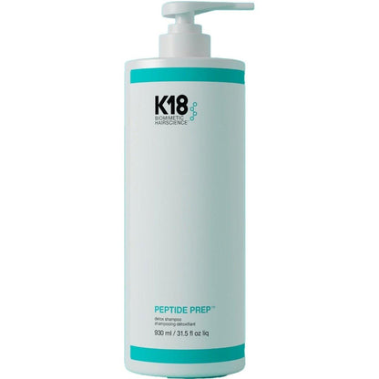 K18 Peptide Prep Detox Shampoo Liter - Professional size clarifying shampoo