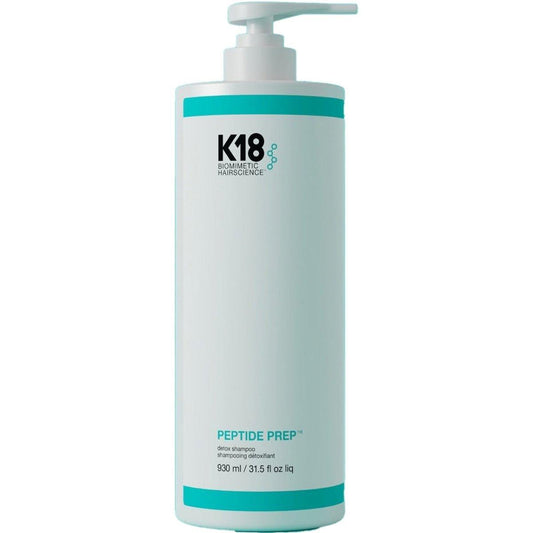 K18 Peptide Prep Detox Shampoo Liter - Professional size clarifying shampoo