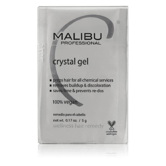 Malibu Crystal Gel Wellness Hair Remedy .17Oz/5G - Wellness treatment for buildup removal