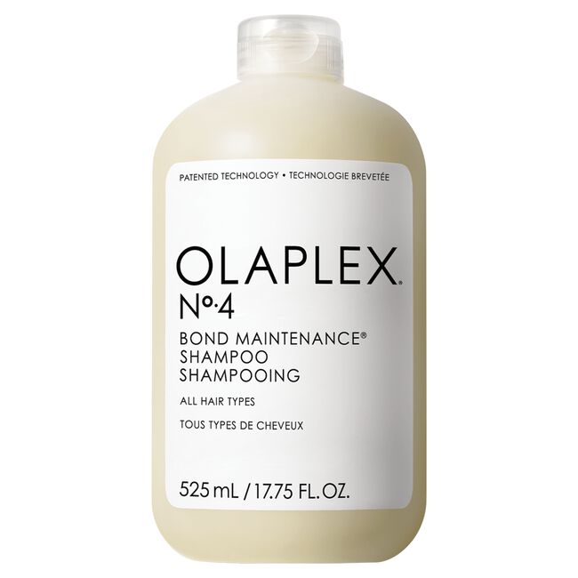Olaplex No. 4 shampoo gently cleanses and protects hair bonds